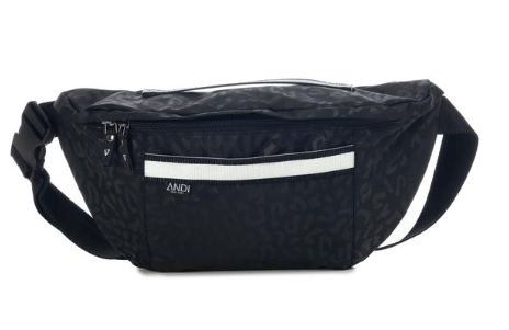 Image Title ANDI - Bum Bag XL Black Leopard Reflective